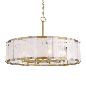 Minka-Lavery - 3638-732 - Ten Light Pendant - Veil - Legacy Brass