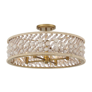 Minka-Lavery - 3645-870 - Four Light Semi Flush Mount - Horsmore - Painted Legacy Brass