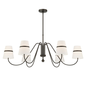 Minka-Lavery - 3736-872 - Six Light Chandelier - Althia - Textured Dark Bronze