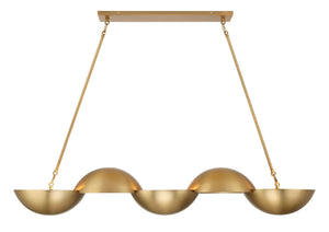 Minka-Lavery - 3757-732 - Six Light Island Pendant - Ivy Lane - Legacy Brass