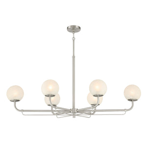 Minka-Lavery - 3796-84 - Six Light Island Pendant - Whitehall - Brushed Nickel
