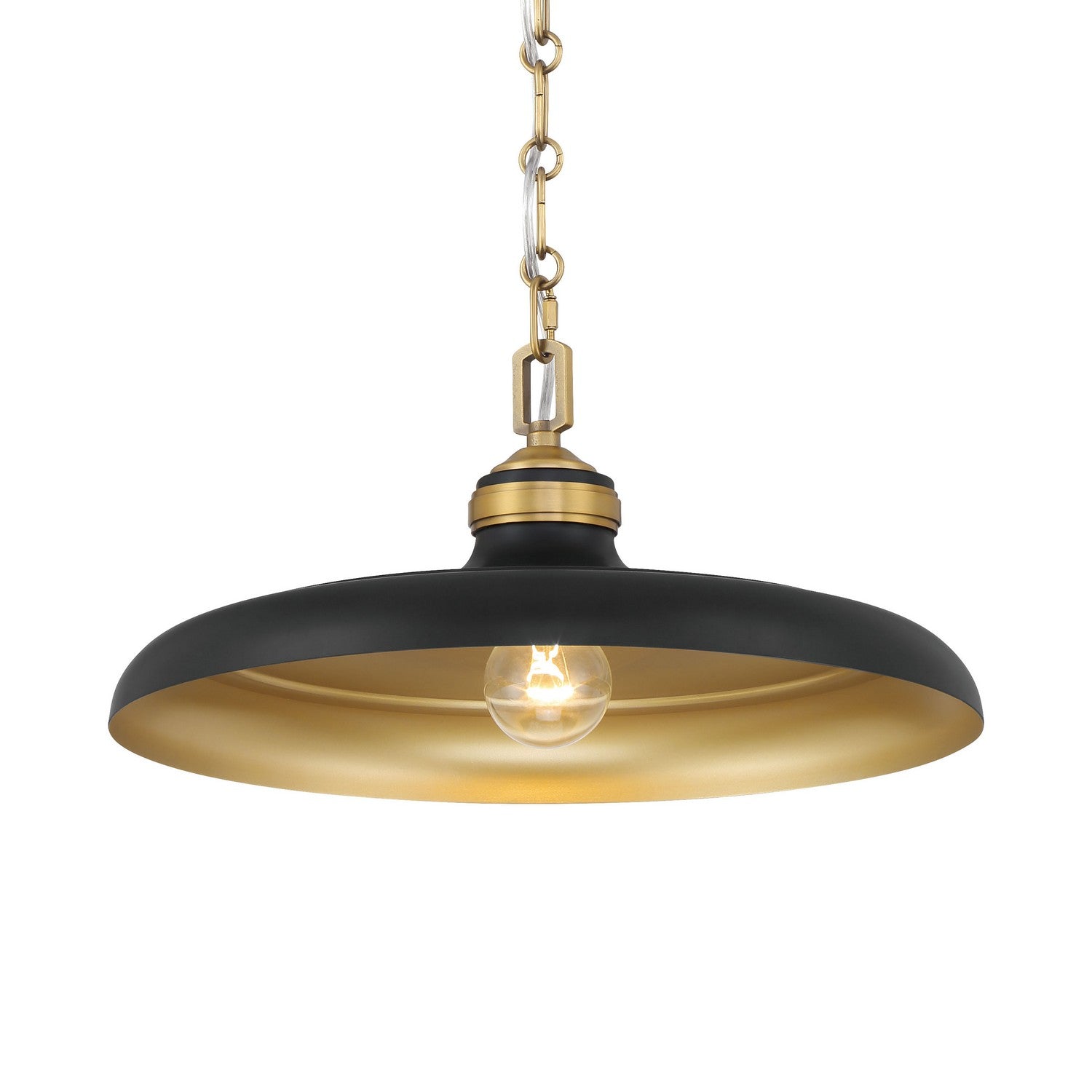Minka-Lavery - 3935-876 - One Light Pendant - Crowne - Dark Matte Black