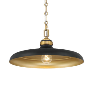 Minka-Lavery - 3935-876 - One Light Pendant - Crowne - Dark Matte Black
