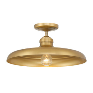 Minka-Lavery - 3936-732 - One Light Semi Flush Mount - Crowne - Legacy Brass