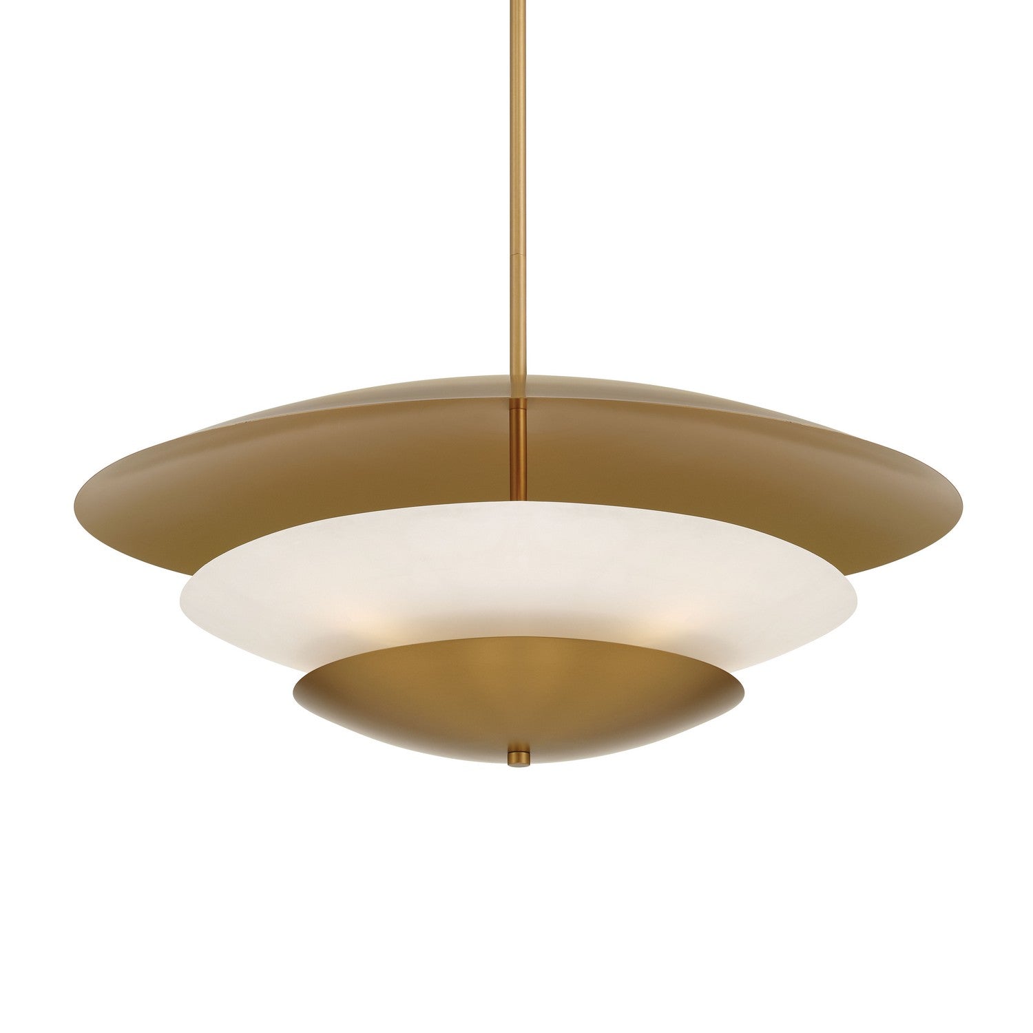 Minka-Lavery - 3945-732 - Five Light Pendant - Solara - Legacy Brass