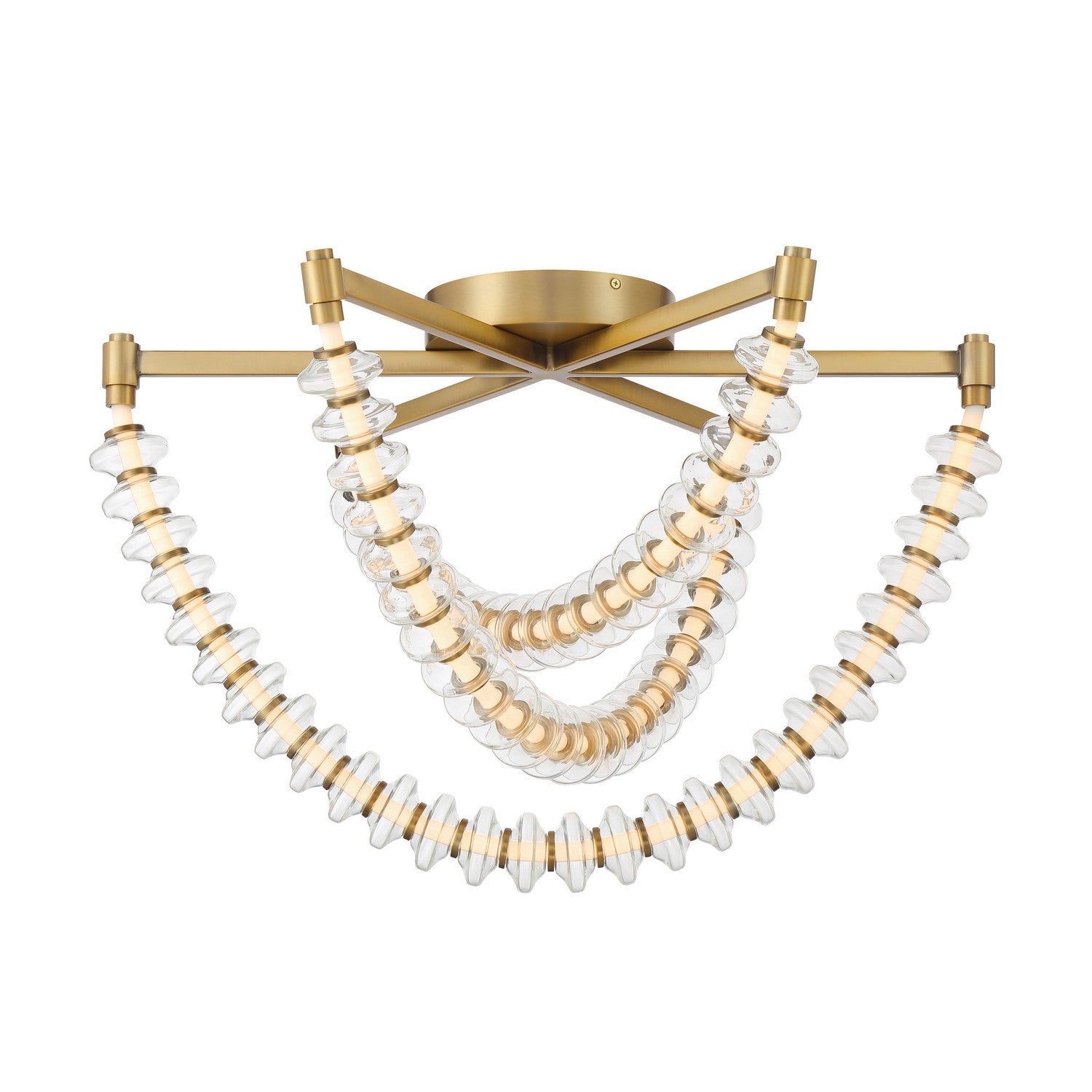 Minka-Lavery - 5645-732-L - LED Flush Mount - Pearl - Legacy Brass