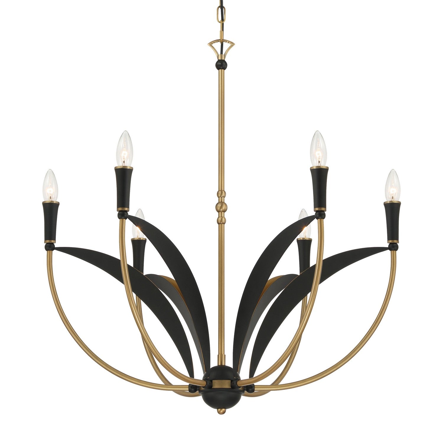 Minka-Lavery - 5696-782 - Six Light Chandelier - Miller - Legacy Brass