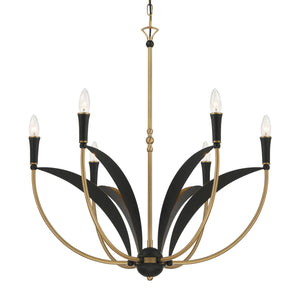 Minka-Lavery - 5696-782 - Six Light Chandelier - Miller - Legacy Brass