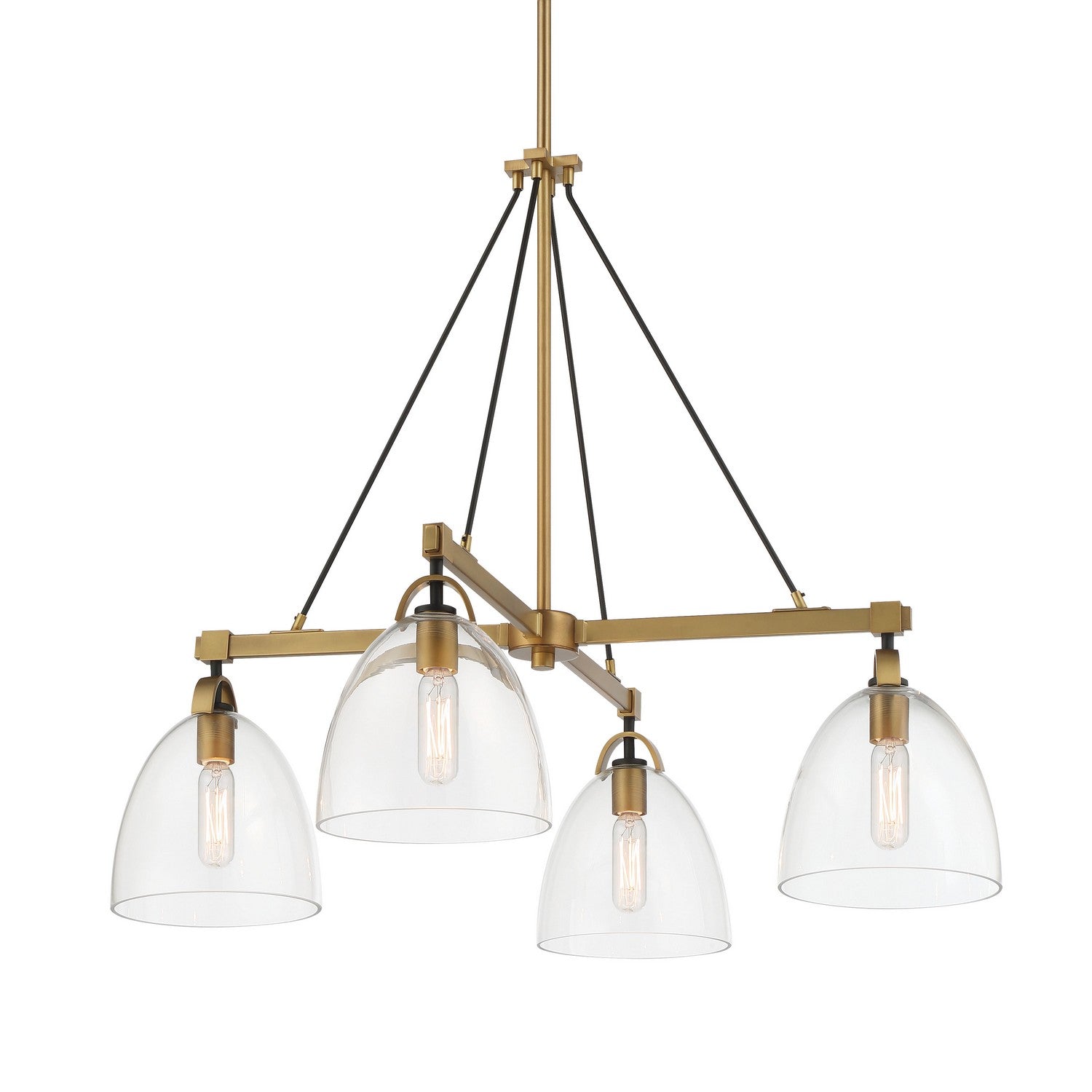 Minka-Lavery - 5714-876 - Four Light Chandelier - Sommersby - Legacy Brass