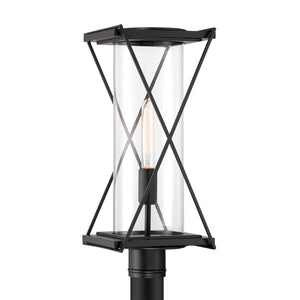 Minka-Lavery - 77605-899 - One Light Outdoor Post Mount - Rockhill - Dark Matte Black