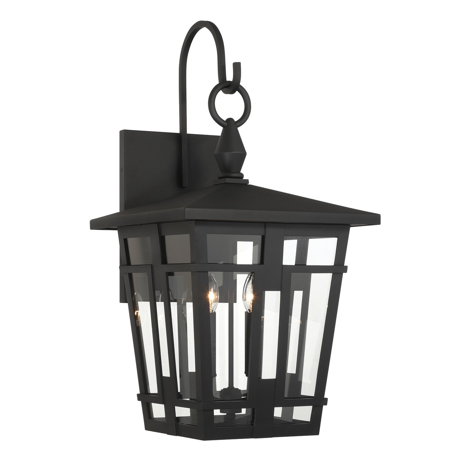 Minka-Lavery - 77902-66 - Four Light Outdoor Wall Sconce - Fieldstone - Sand Coal Black