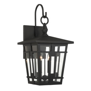 Minka-Lavery - 77902-66 - Four Light Outdoor Wall Sconce - Fieldstone - Sand Coal Black