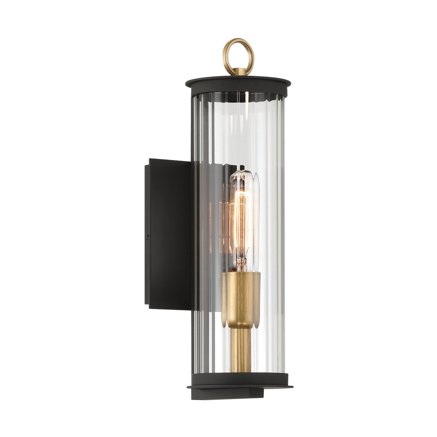 Minka-Lavery - 79000-734 - One Light Outdoor Wall Sconce - Cara - Dark Matte Black