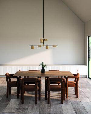 Kuzco Lighting - CH96840-BK/BG-UNV - LED Chandelier - Jayden - Black/Brushed Gold