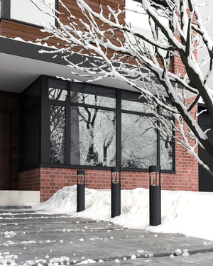 Kuzco Lighting - EB40936-BK-UNV - LED Exterior Bollard - Novato - Black