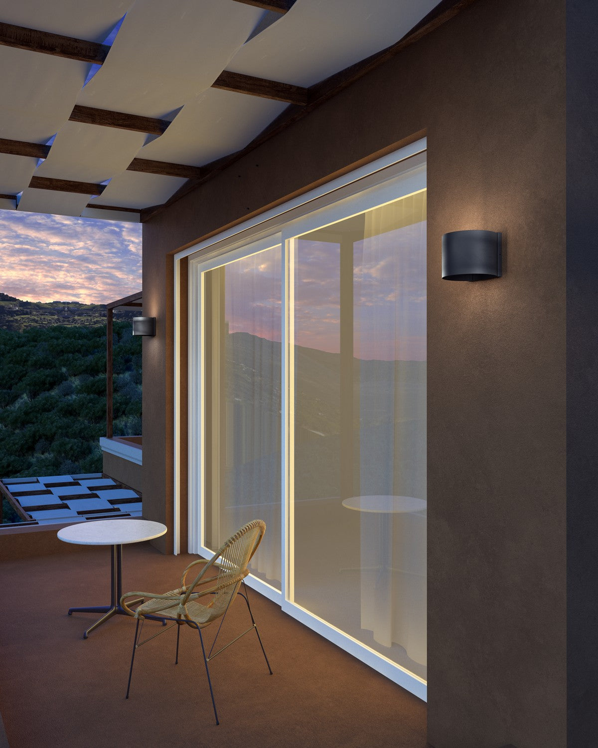Kuzco Lighting - EW39506-BK-UNV - LED Exterior Wall Sconce - Rene - Black