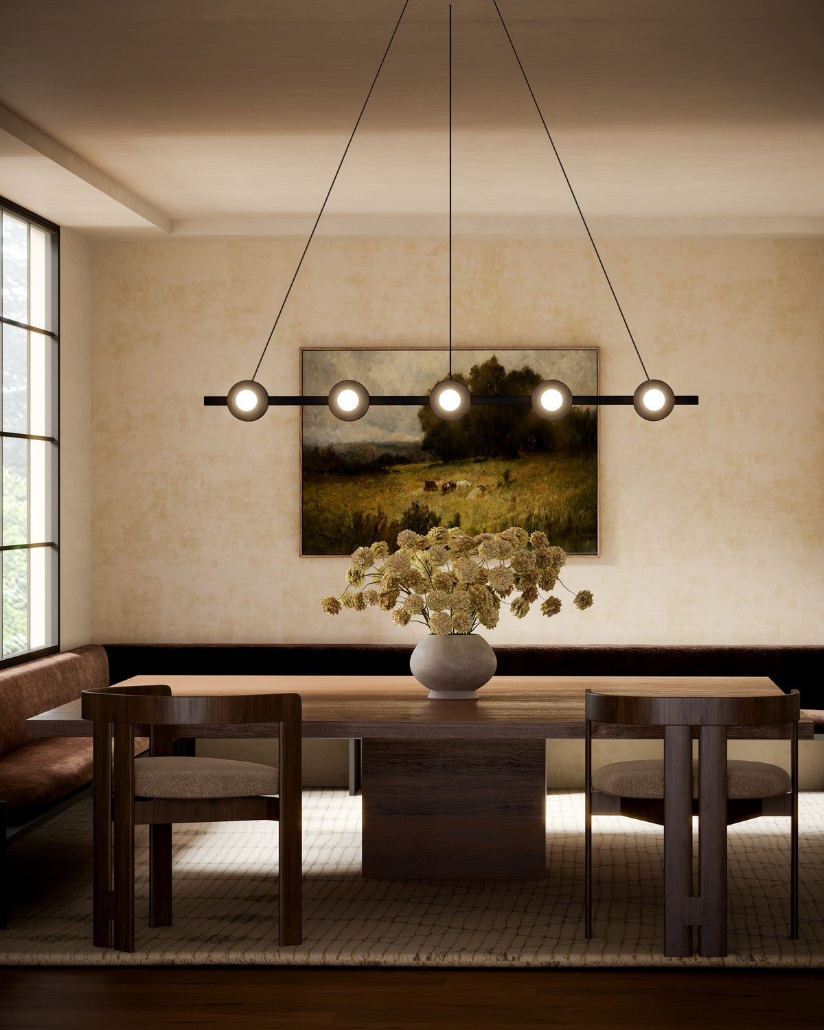 Kuzco Lighting - LP15548-BK-UNV - LED Linear Pendant - Elixir - Black