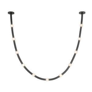 Kuzco Lighting - PD39310-BK/OP-UNV-010-RT - LED Pendant - Corda - Black/Opal Glass