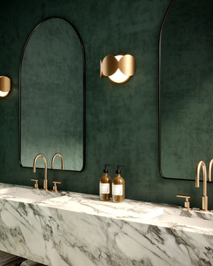 Kuzco Lighting - WS59810-BG/OP - One Light Wall Sconce - Ciel - Brushed Gold/Opal Glass