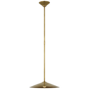 Visual Comfort Signature - AL 5030HAB-HAB - LED Pendant - Ponce - Hand-Rubbed Antique Brass