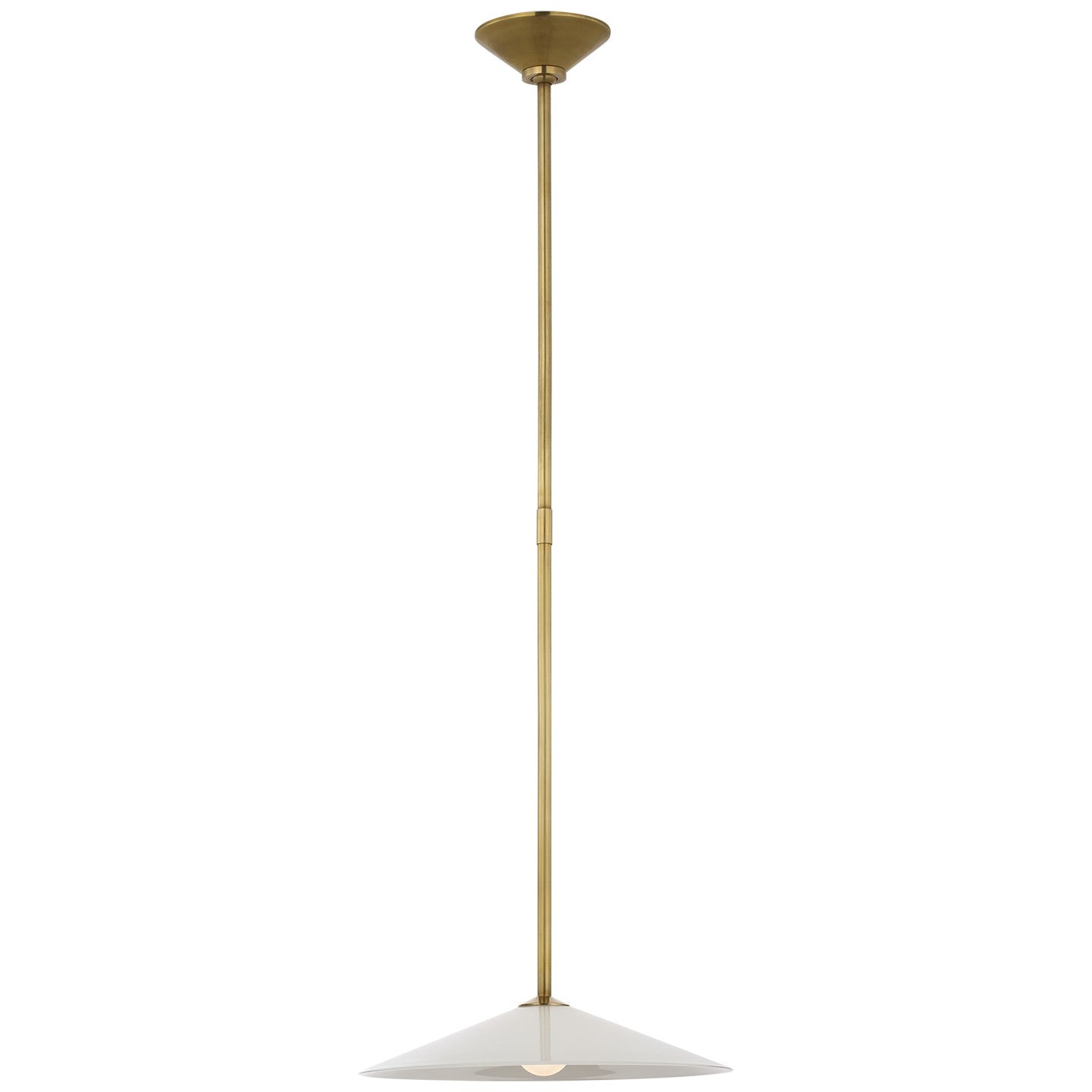 Visual Comfort Signature - AL 5030HAB-WG - LED Pendant - Ponce - Hand-Rubbed Antique Brass