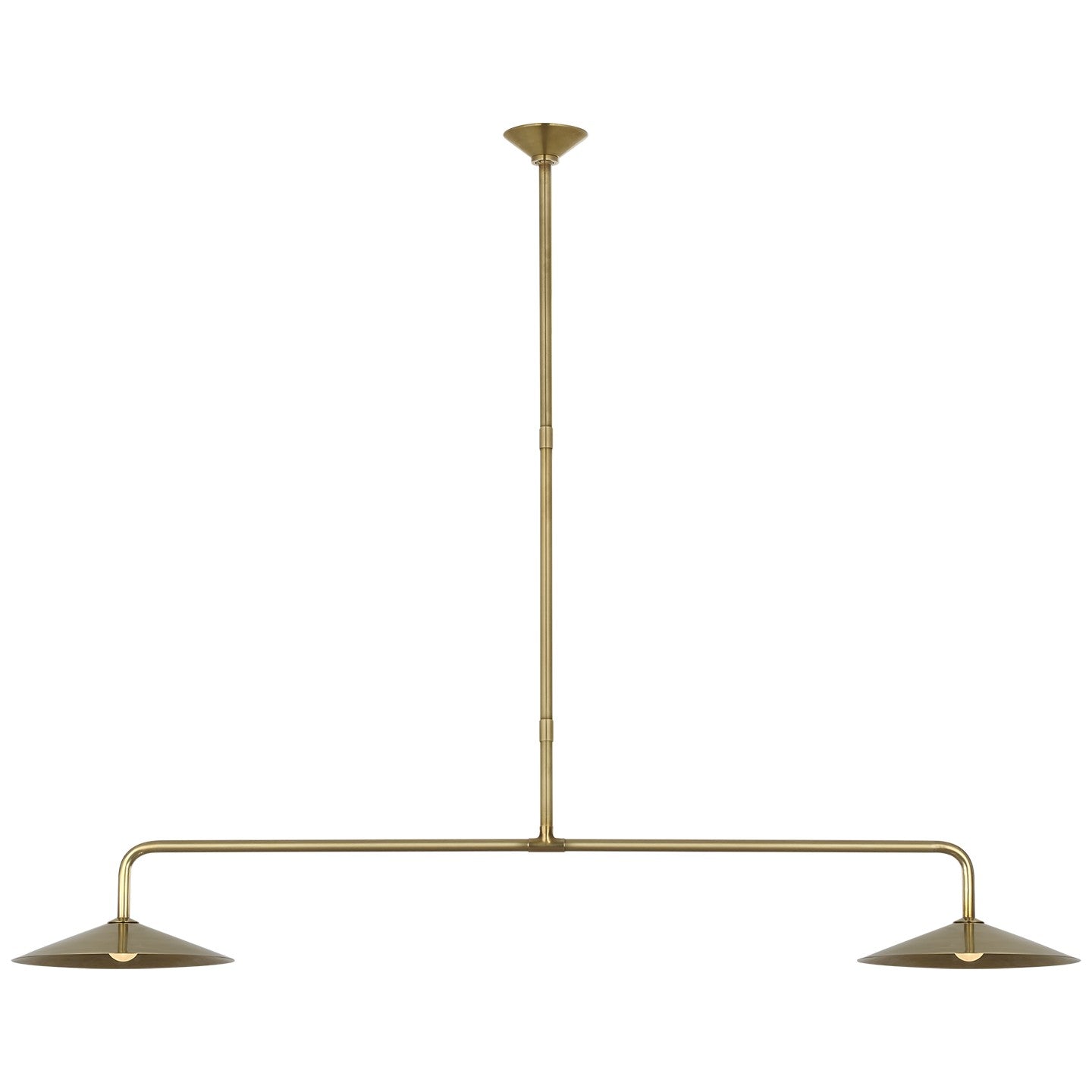 Visual Comfort Signature - AL 5035HAB-HAB - LED Pendant - Ponce - Hand-Rubbed Antique Brass