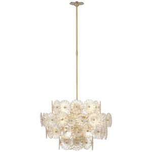 Visual Comfort Signature - JN 5035HAB-GF - LED Chandelier - Gianna - Hand-Rubbed Antique Brass