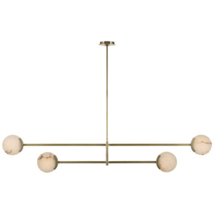 Visual Comfort Signature - KW 5608AB-ALB - LED Chandelier - Melange - Antique-Burnished Brass