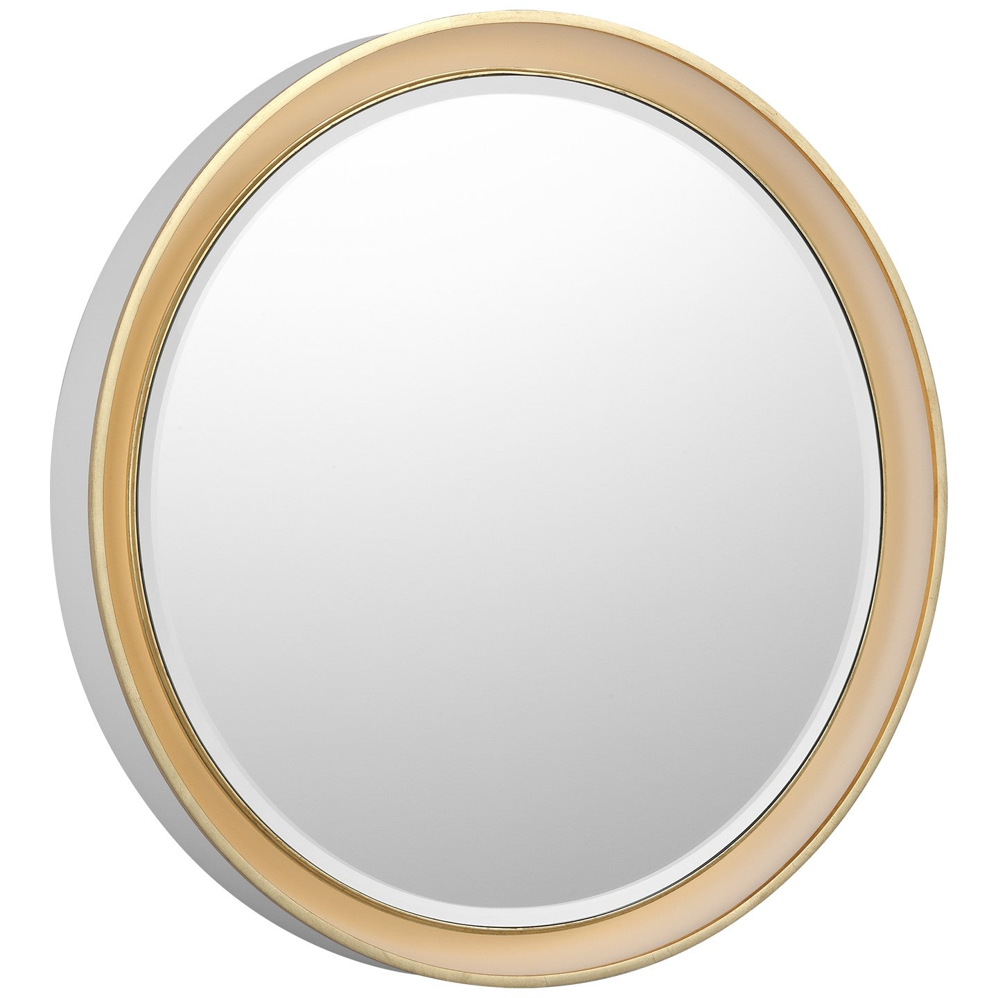 Visual Comfort Signature - TOB 2960WHT/G - LED Mirror - Tricia - Matte White and Gild