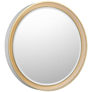 Visual Comfort Signature - TOB 2960WHT/G - LED Mirror - Tricia - Matte White and Gild