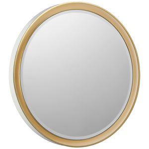 Visual Comfort Signature - TOB 2961WHT/G - LED Mirror - Tricia - Matte White and Gild