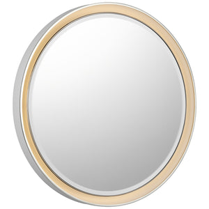 Visual Comfort Signature - TOB 2961WHT/PN - LED Mirror - Tricia - Matte White and Polished Nickel