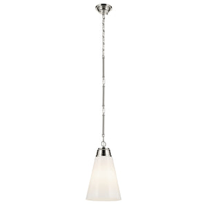 Kichler - 52661PN - One Light Pendant - Marsailli - Polished Nickel