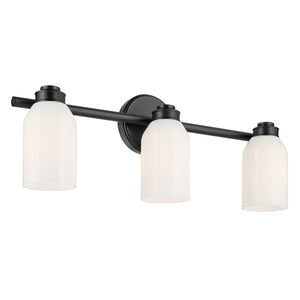 Kichler - 55202BK - Three Light Bath - Shae - Black