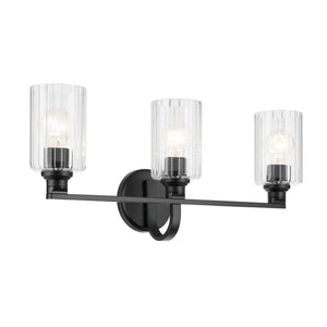 Kichler - 55226BKFLU - Three Light Bath - Gioe - Black