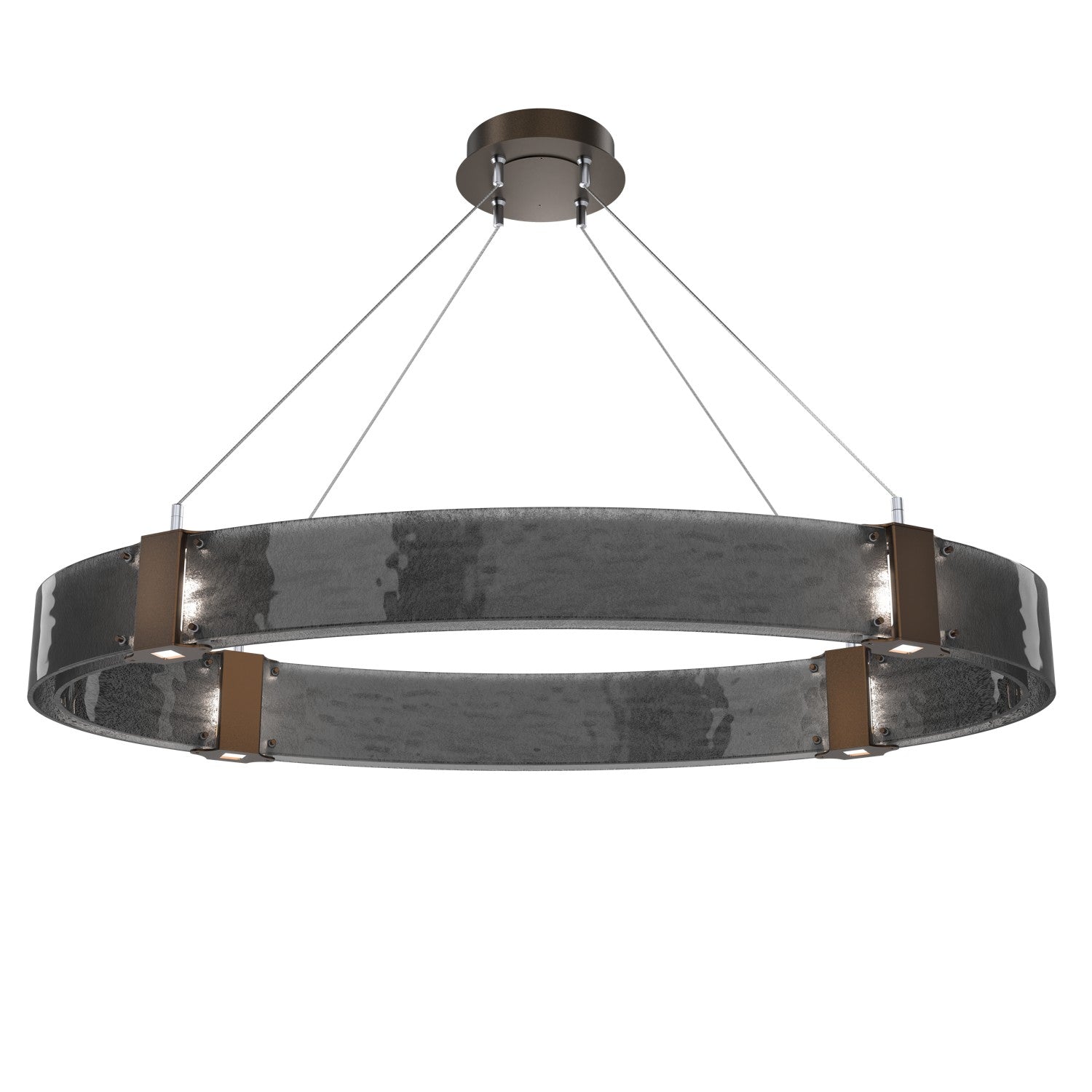 Hammerton Studio - PLB0042-44-FB-SG-CA1-L3 - LED Chandelier - Parallel - Flat Bronze