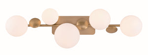Eurofase - 49087-017 - VINE-VAN-5LT-GD-OPL - VINE - Gold