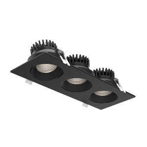 Dals - GBR35-CC-TRIO-BK - Triple Gimbal Downlight - Revolve - BK