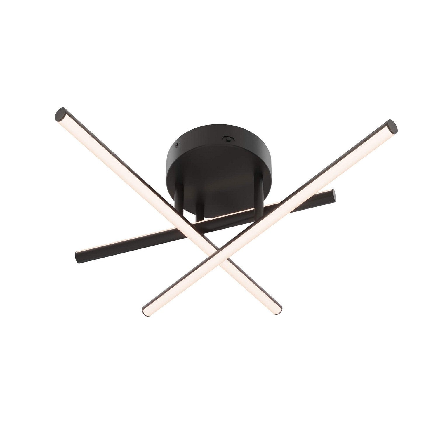 Dals - SSFM20-CC-BK - Three Light Flush Mount - Asterisk - BK