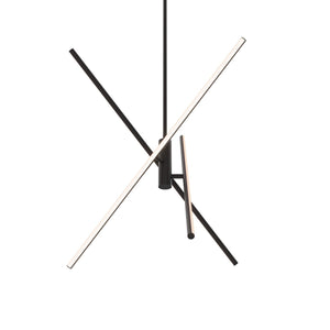 Dals - SSPD32-CC-BK - Three Light Pendant - Asterisk - BK