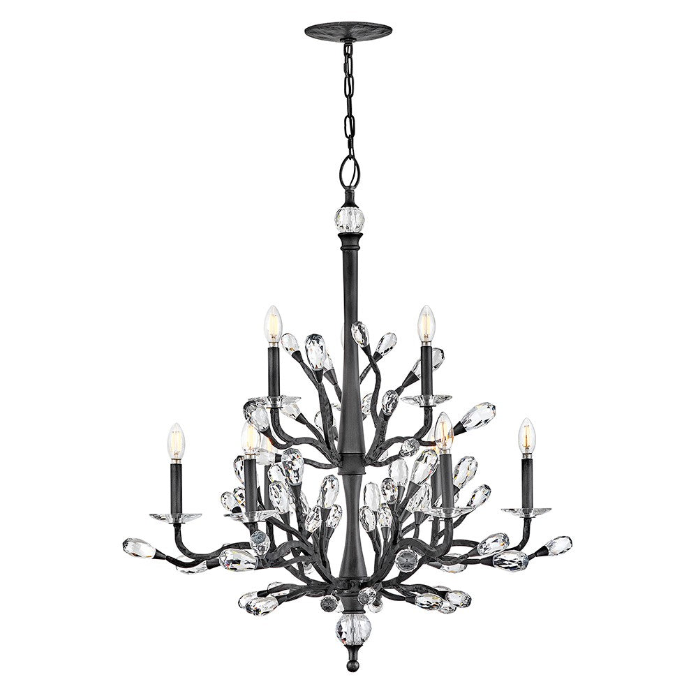 Fredrick Ramond - FR46809BGR - LED Chandelier - Eve - Brushed Graphite