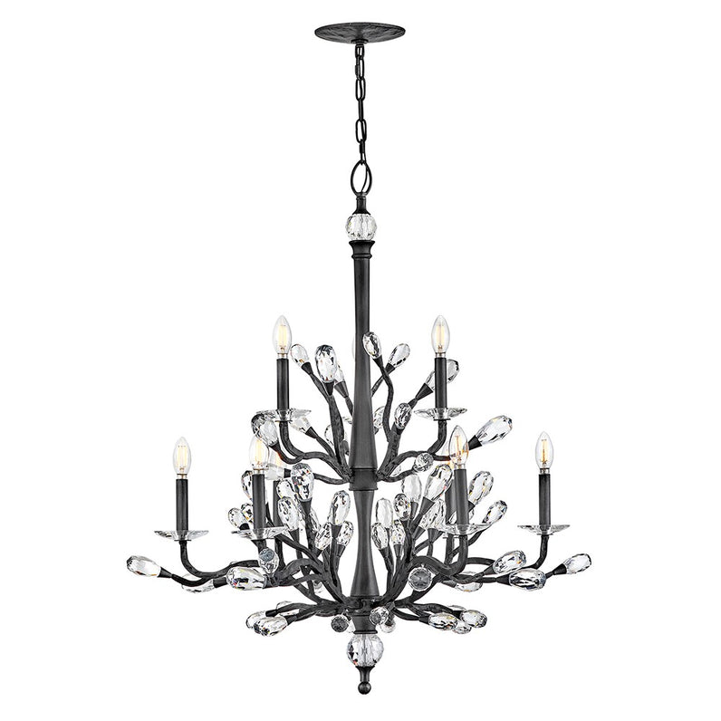 Fredrick Ramond - FR46809BGR - LED Chandelier - Eve - Brushed Graphite