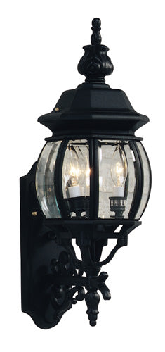 Artcraft - AC8360BK - Three Light Outdoor Wall Mount - Classico - Black