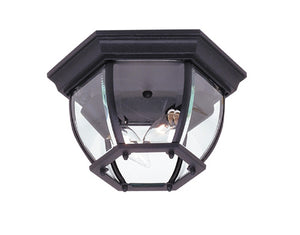 Artcraft - AC8096BK - Two Light Outdoor Flush Mount - Classico - Black