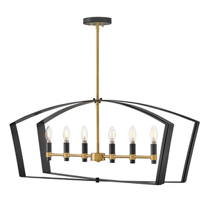 Lark - 83645BK - LED Linear Chandelier - Sammi - Black