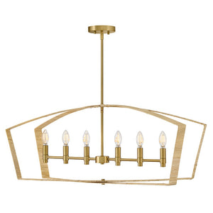 Lark - 83645LCB - LED Linear Chandelier - Sammi - Lacquered Brass