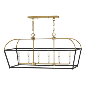 Lark - 84275BK-LCB - LED Linear Chandelier - Tate - Black