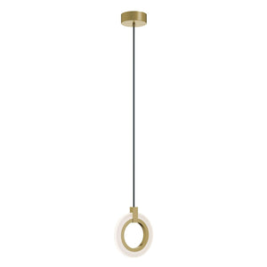 AFX Lighting - HLOP08LAJUD lb - LED Pendant - Halo - Light Antique Brass