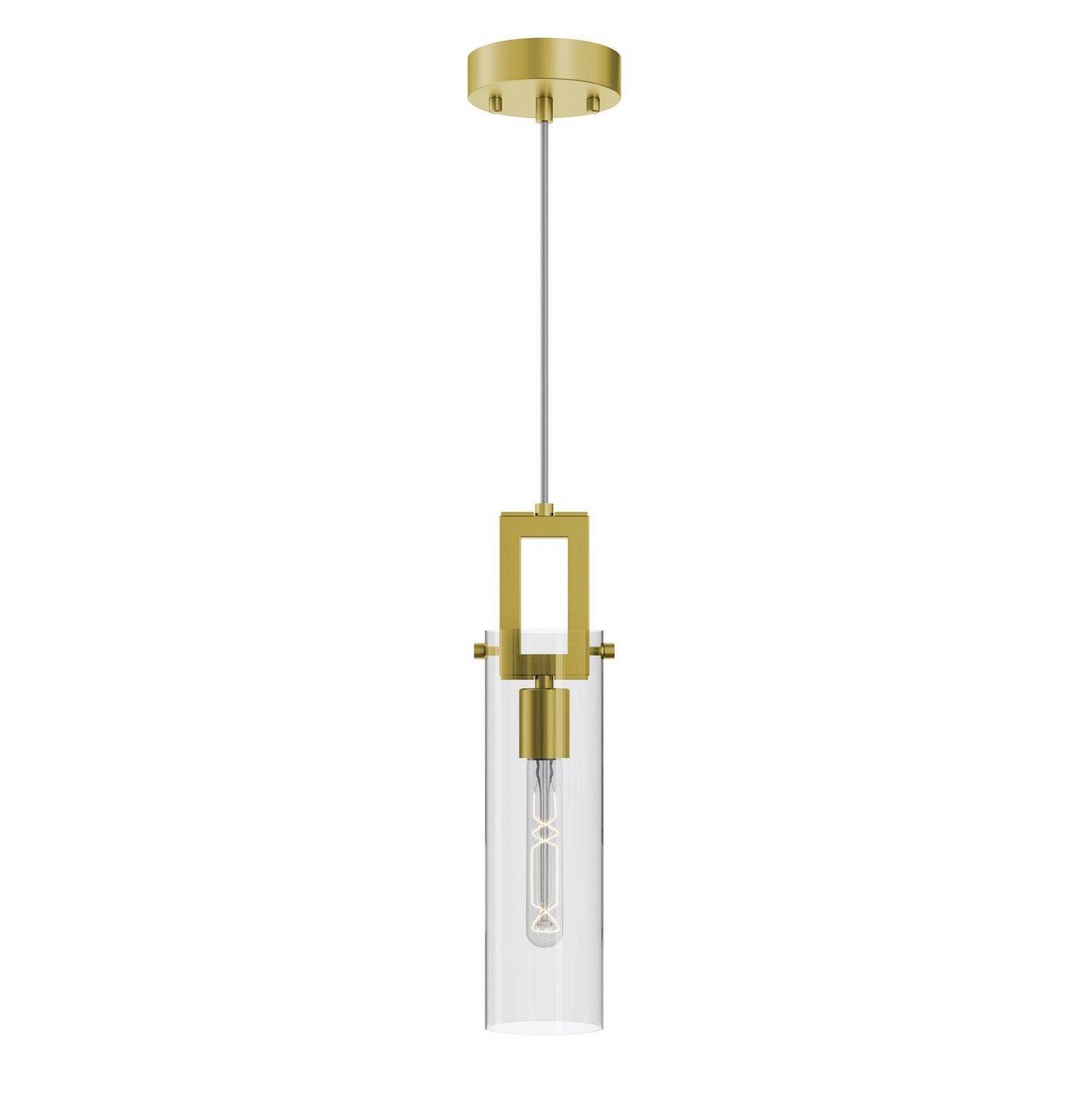 AFX Lighting - HOUP04MB lb - One Light Pendant - Houston - Light Antique Brass