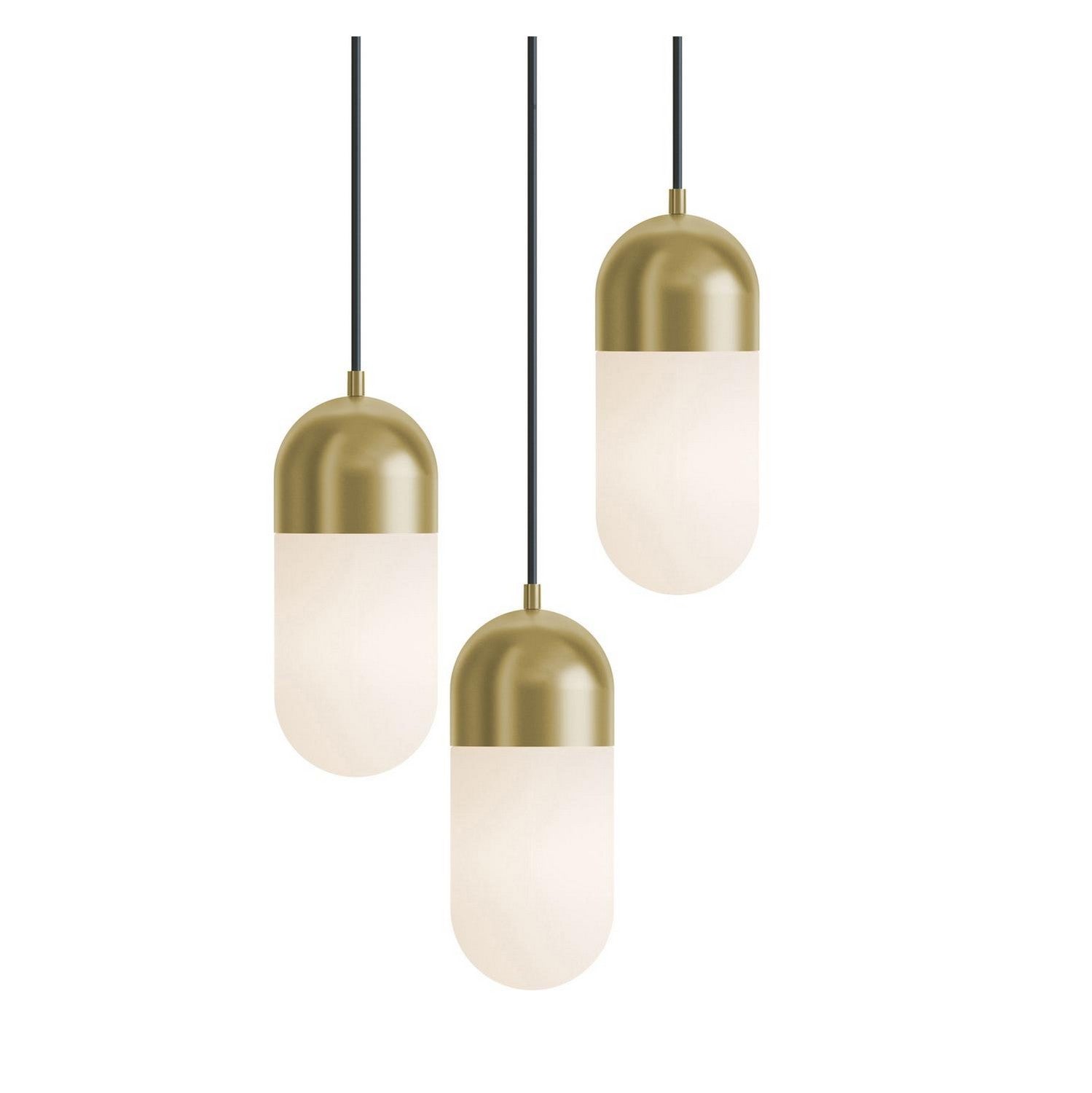 AFX Lighting - IRVP05LAJUD lbRND3 - LED Pendant - Irvine - Light Antique Brass